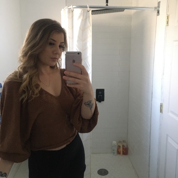 Knit Puff Sleeve Sweater - Picture 8 of 8